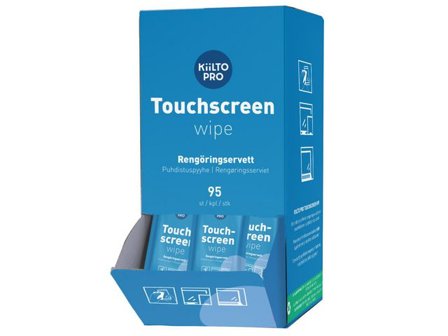 KIILTO PRO Rengöringsduk Touchscreen wipe skärmar 95/fp - Lyreco - Datorprodukter - Datorrengöring - Rengörings-servetter