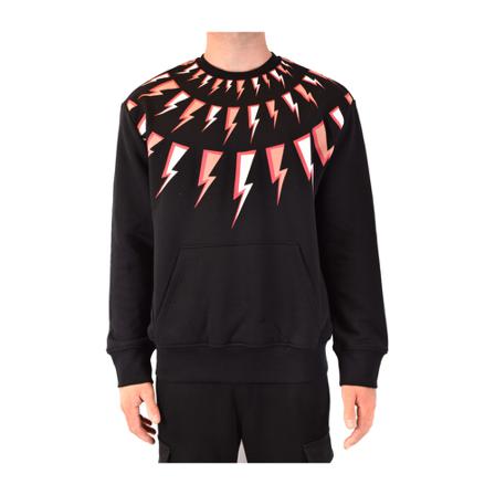 Neil Barrett Sweatshirt Bjs012S , Zwart , Heren , Maat: XL