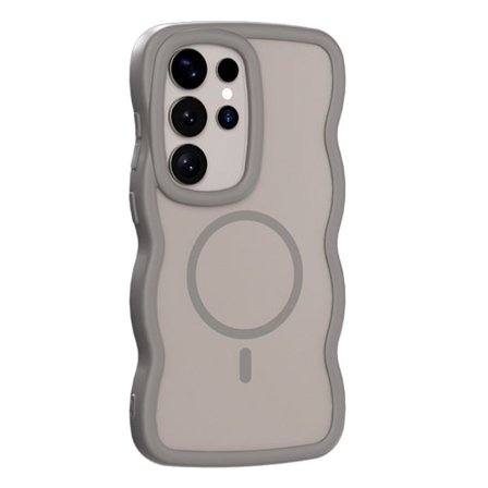 Samsung Galaxy S24 Ultra Skal MagSafe Wavy Matt Grå