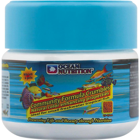 Ocean Nutrition - Community Formula Crumbles 75 g - Akvaristikk - Fiskefôr & fiskemat - Granulatfôr - ZOO.no