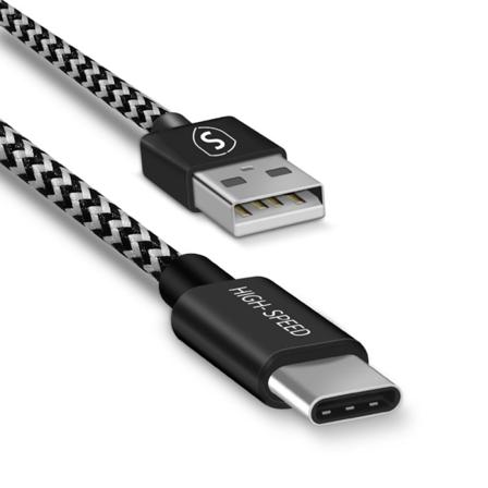 Sign Skin Usb C Kabel 2.1a 3 M Svart & Vit Black