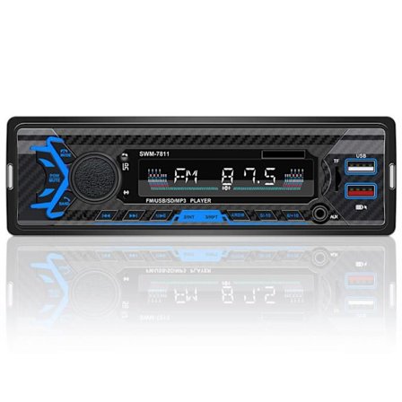 TD bilradio 188*60*58mm Förlustfritt ljud 2,1A snabbladdning