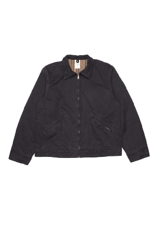 Nudie Jeans Blake Zip Jacket Duck Canvas Jackor Herr Svart S