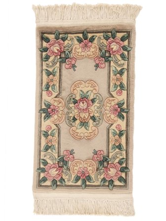 China 90 Line Rug 52X86 Brown/Orange Wool, China