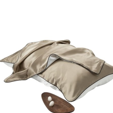 100% silke pudebetræk coffee