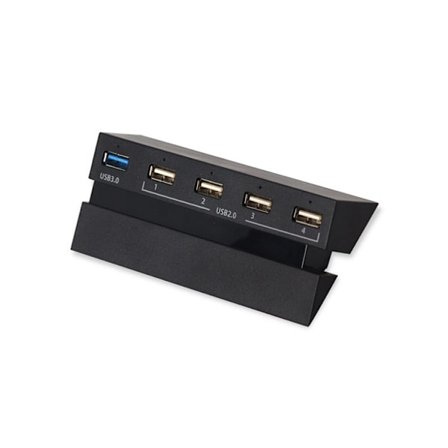 DOBE PS4 HUB USB3.0 USB-utbyggnad med indikatorlampa PS4 2 till 5 omvandlare TP4-810