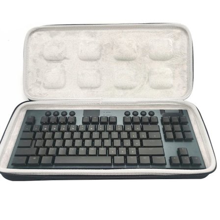 EVA Svart Bärväska Grått Foder för G913/G913 TKL Tangentbord