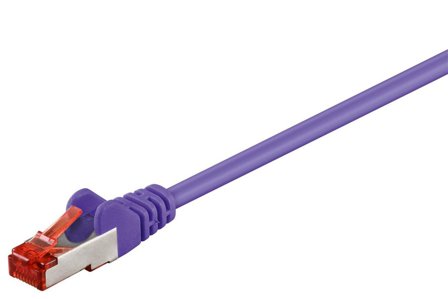 MicroConnect nettverkskabel - 25 cm - purpur