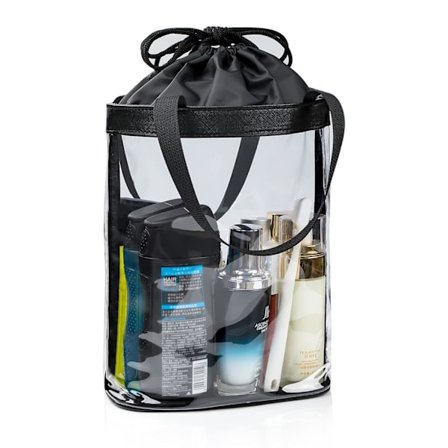 Gennemsigtig Toilettaske, Rejsetoilettaske til Kvinder, Vandtæt Gennemsigtig Makeup Taske Kosmetikpung, Transparent Makeup Organizer, Kabinetaske 