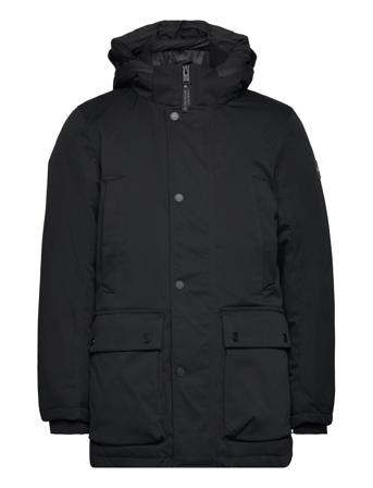 Arctic Parka Parkas Jakke Svart Tom Tailor*Betinget Tilbud
