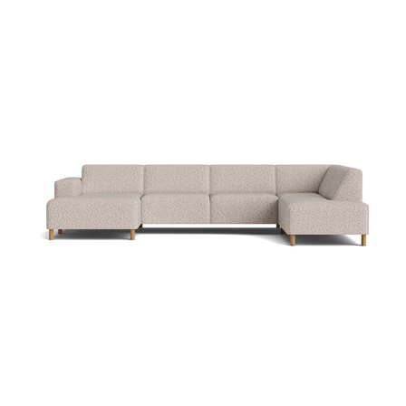 Seam U-sofa, venstrevendt - Puente Lys Greige - 344x206x78 - Sofa, u-sofa