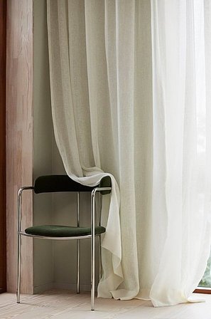 Jotex - Maßgeschneiderter Leinenvorhang Naturweiß - CLEO - Kaufe Vorhänge und Gardinen bei Jotex