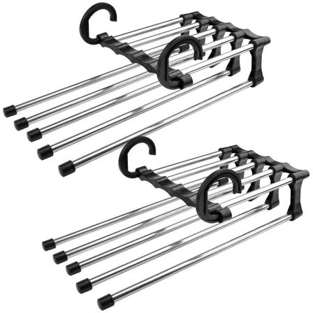 Buksestang - Pladsbesparende bøjler - Pladsbesparende 2-delt buksestang