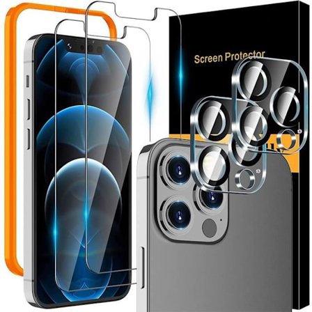 E.F.Connection 2 skærm i hærdet glas og 2 kamerabeskyttelser til iPhone 13 mini (5,4")