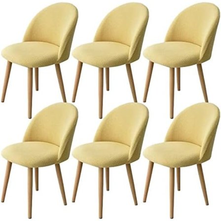 Skandinaviske Spisestuestolebetræk 6 Stykker Stretch Shell Arch Chair Co