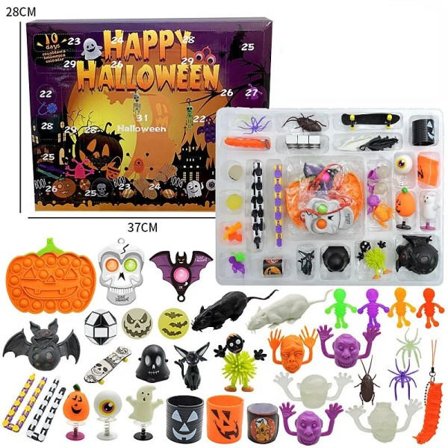 QQ-Mystery Fidget Leksaker Paket Set Anti Stress Halloween Adventskalender Antistress Figet Leksak