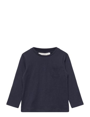 Long-Sleeved T-Shirt With Pocket T-shirts Long-sleeved T-shirts Tummansiniset Mango