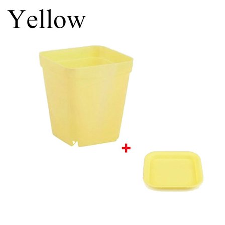 Blomkrukor Plant Decor Tray Nursery Vase GUL yellow