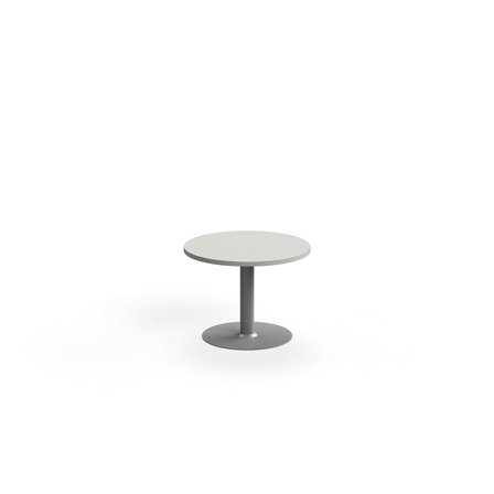 Coffee table VERTICUS, Ø700x500 mm, light grey/silver