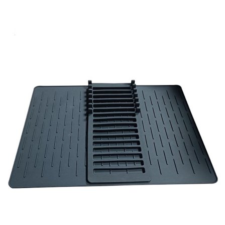 Silikone Aftørrings Måtte: Foldbart Opvaskestativ & Sammenklappelig Aftørrings Bakke