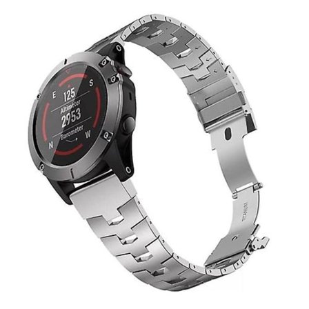 För Garmin Fenix ​​6 22mm Titanium Alloy Quick Release Watch Band