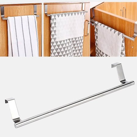 Pyyheripidikkeet Keittiön Kaapin Oven Pyyheripidike Tanko Ripustinpidike Kylpyhuoneen Hyllypidike Kotijärjestäjä Pitkä Seinäkoukku(37.5*2cm )
