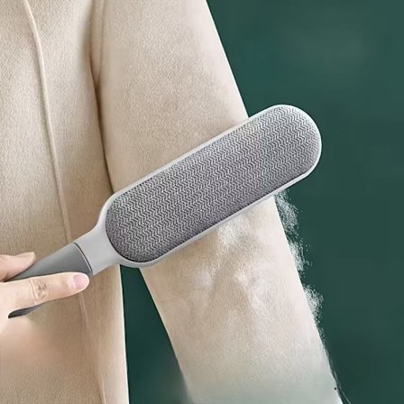 Dobbeltsidet børste til hår og fnug - Fjerner kæledyrshår fra møbler, tøj, tæpper; Intet strøm nødvendigt, perfekt gaveidé