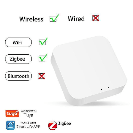 Tuya Zigbee Smart Gateway Hub Multi-modell WiFi Bluetooth Smart Home Smart Life Trådlös Fjärrkontroll