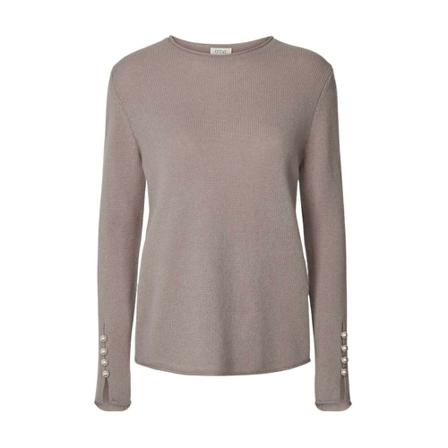 O'tay, Round-neck Knitwear Grijs, Dames, Maat:L,wol