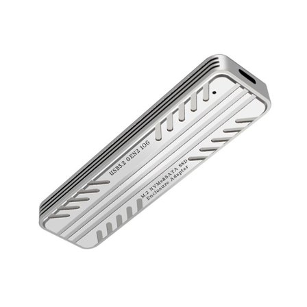 SSD-hölje M.2 NVMe/SATA, USB-C PCIe M2 SSD-hölje, USB 3.2 Gen2 10 Gbps för 2230 2242