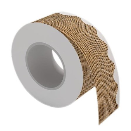 Dekorativ jute-kant för klassrum, 20 meter