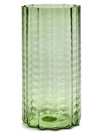 Serax Vase N°3 Green Transparent Waves - Green - ONE SIZE