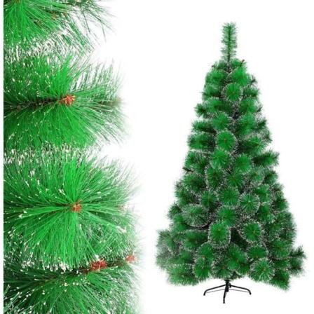 LZQ konstgjord julgran PVC-furu 120 cm Vit julgran med plastställ Julfest, snöig