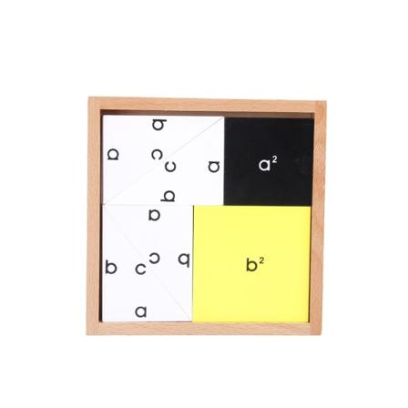 Pythagoras sætning Træ læringslegetøj til Montessori