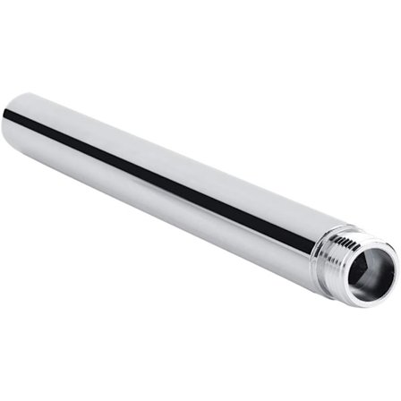 Dusjarmforlenger Rustfritt Stål Dusjforlenger 22cm Rund Dusjforlenger Rør G 1/2" Dusjhode Forlengerarm Baderomstilbehør