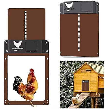 Automatisk Kyllingehusdør Lysfølsom Døråbner Fjerkræ Have Kylling And Døråbner Praktisk Kylling Kæledyr Bur Dør