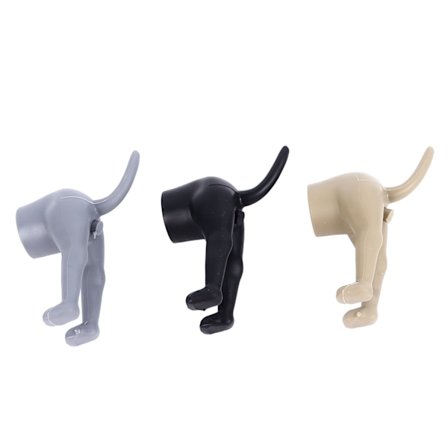 3st Hundrumpa Tandkräm Topper Tandpasta Dispenserlock Klämhuvud för barn Svart Brun Grå