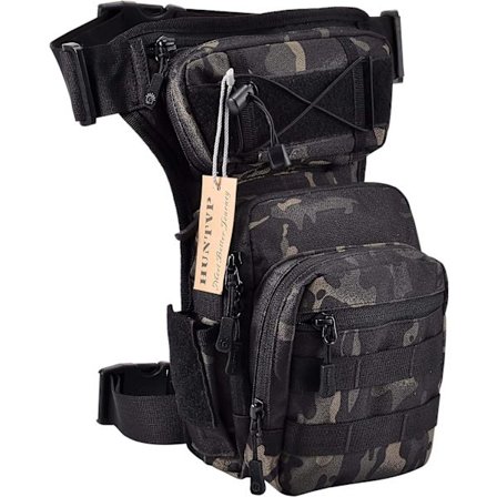 Leg Bag Lårveske Taktisk Militær Molle Multifunksjonsveske for H