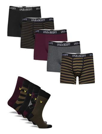 Floyd Underwear Socks Regular Socks Kakigrønn Lyle & Scott*Betinget Tilbud
