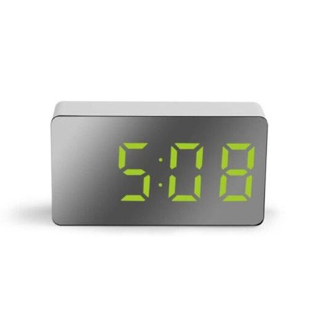 LED-vekkerklokke Digital vekkerklokke Klokkekalender Snooze-alarm Alarmklokke Klokke (FMY) Grønn
