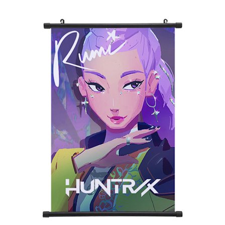 K-POP: Demon Hunter Girls Hengende Plakat Scroll Maleri Innendørs Soveromsdekorasjonsmaleri (40*60cm)-FA-