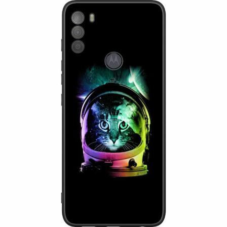 Motorola Moto G50 Svart Skal Space Cat