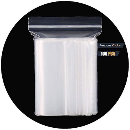 Zip-påsar i plast, transparenta, återförslutningsbara, matpåsar, dragkedja, godis, hushåll