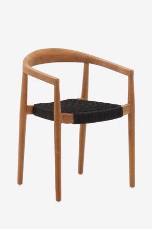 Kave Home - Utomhusstol - ydalia - Brun - Utestolar & pallar - Från Homeroom