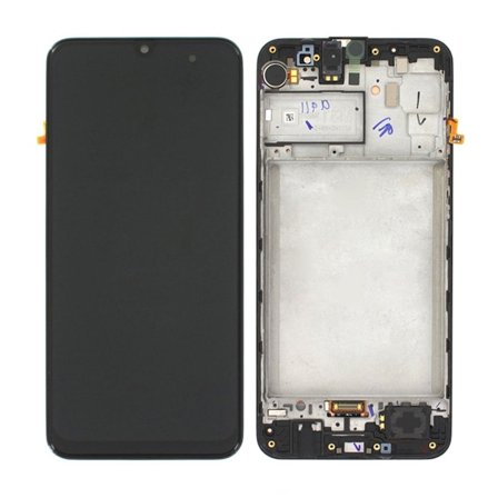 Samsung Galaxy M31 Skärm med LCD Display - Svart