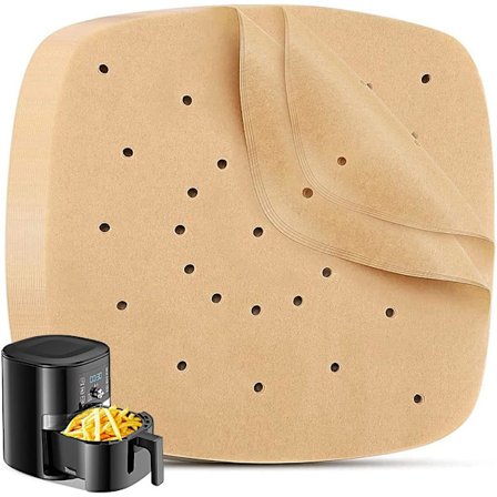 100 stk Luftfrityr Bakepapir Kvadratisk Pergament Ikke-Klebbende