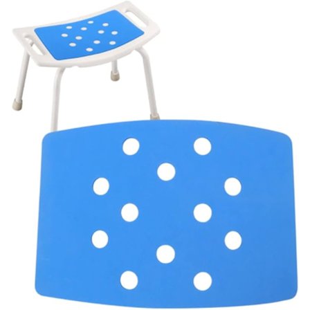 Sklisikker badestol, hjelpemiddel for eldre i badekar, baderomsstol, dusjkrakk, setepute, trygt baderomsmiljøprodukt (kun blå puter)