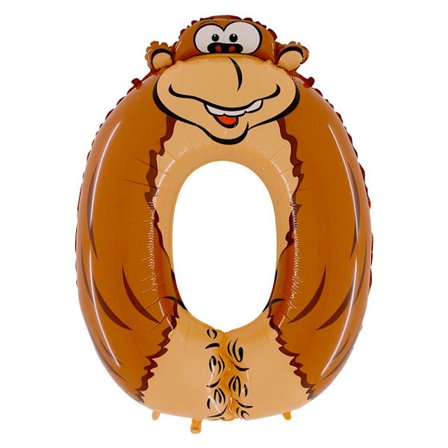 Animaloons Numeroilmapallot, Eläimet 102 cm (40")