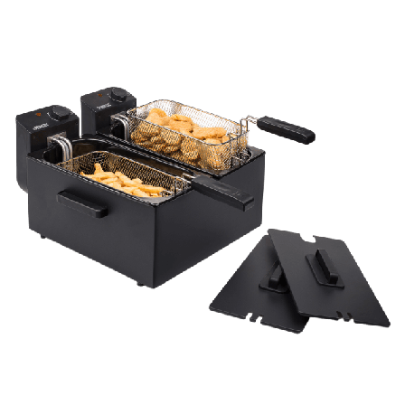 Princess Fritös Dubbel 2x3l 2x1800w Köksmaskiner Unisex Svart