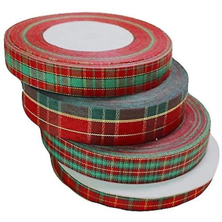 45m*2.4cm Skotsk Tartanband Julhantverk Present Hängande